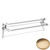 Brushed Gold Unlacquered Samuel Heath Xenon Double Towel Rail N5301