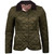 Olive/Pale Pink Barbour Womens Deveron Quilted Jacket