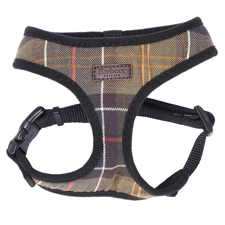 BARBOUR TARTAN DOG HARNESS