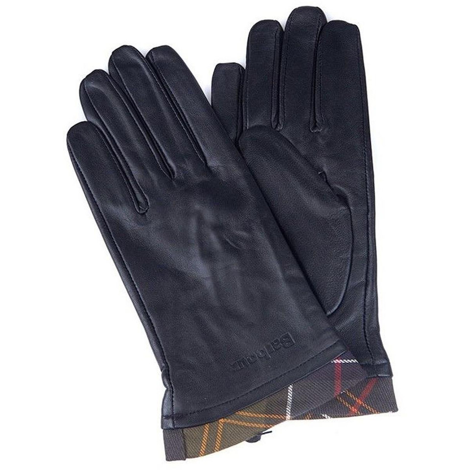 Barbour Fur Trimmed Leather Gloves main image 0