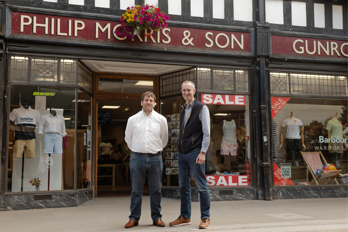 John Jones and Jim Davies, shop manager.