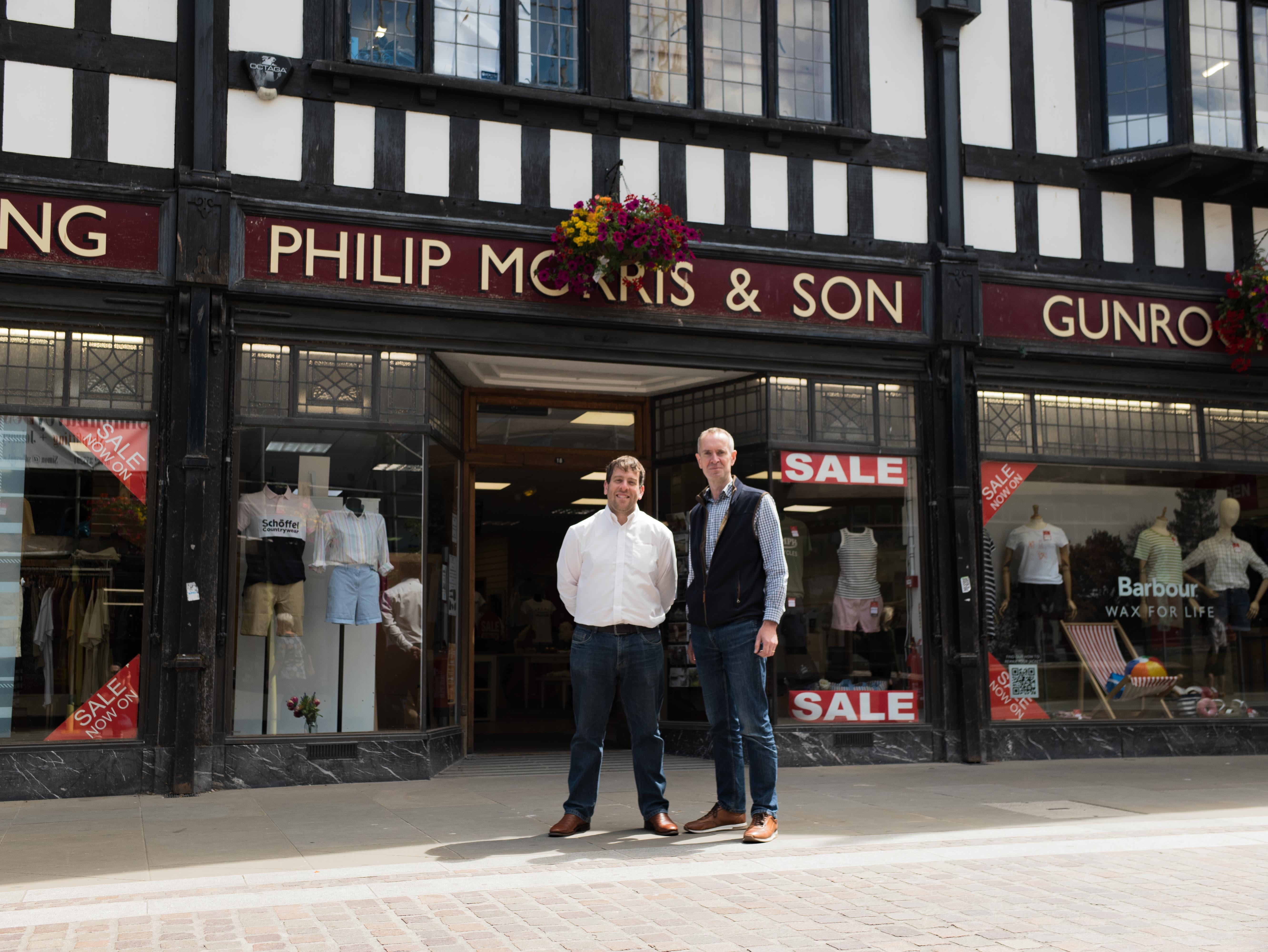 Managing partner and shop manager Jim outside the shop