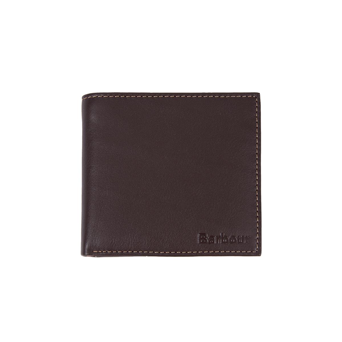 Barbour Mens Elvington Leather Billfold Coin Wallet