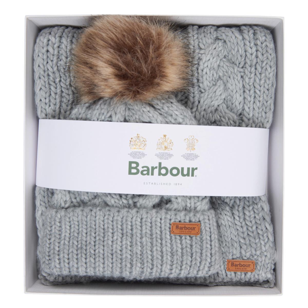 Barbour Womens Penshaw Beanie & Scarf Set