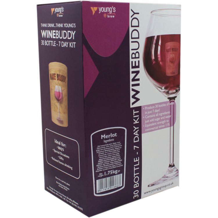 Youngs WineBuddy Merlot 30 Bottle Kit