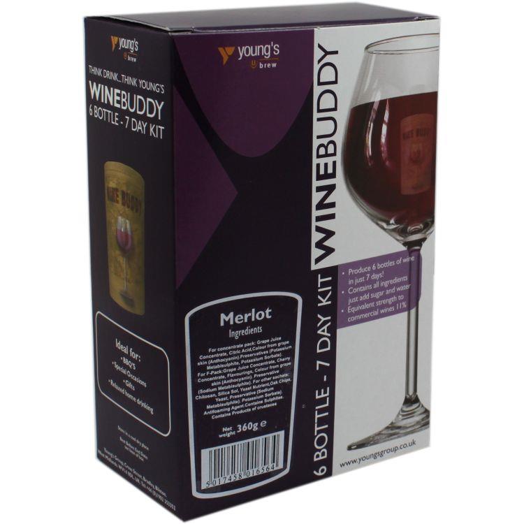 Youngs WineBuddy Merlot 6 Bottle Kit