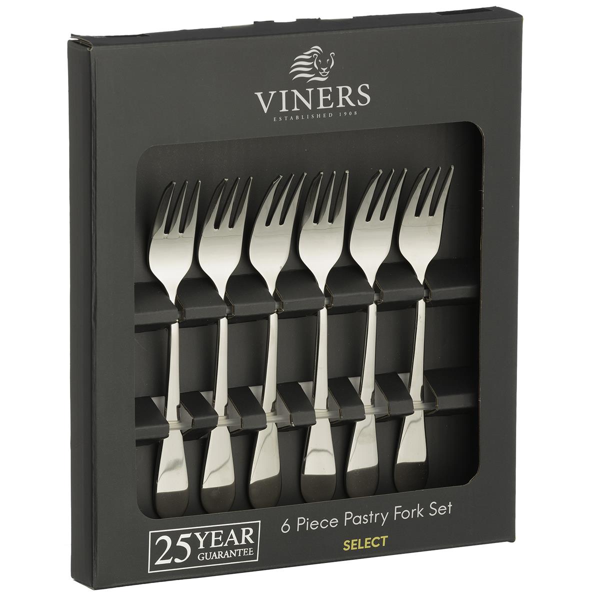Viners Select 6 Piece Pastry Fork Set