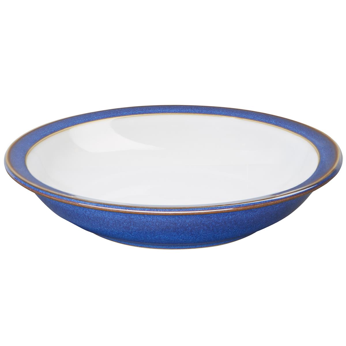 Denby Imperial Blue Shallow Rimmed Bowl