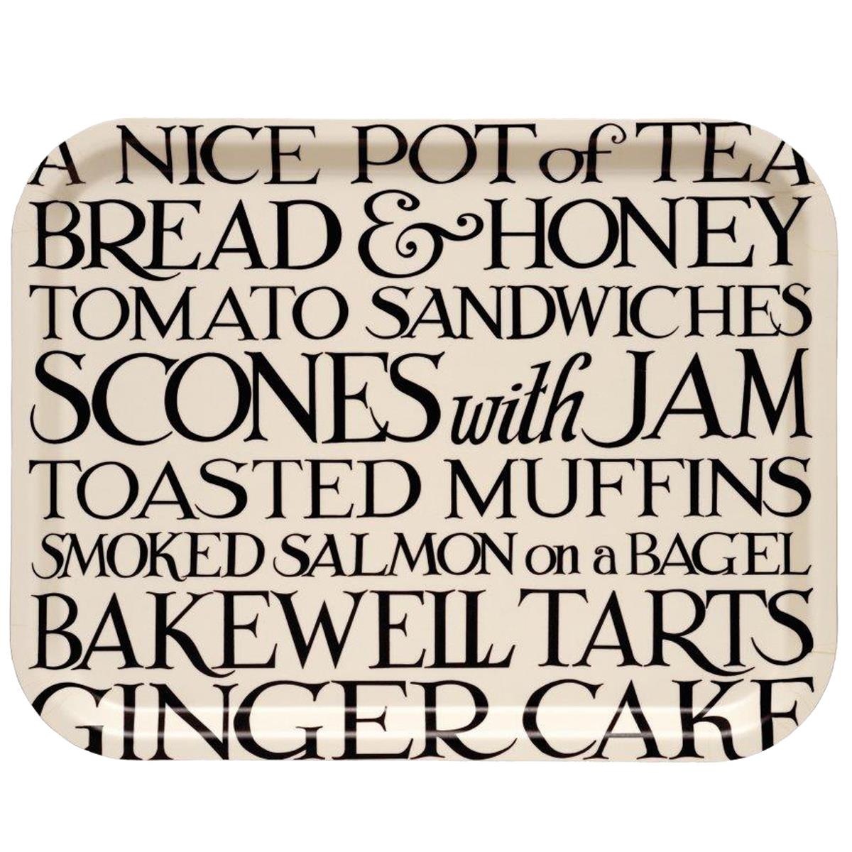 Emma Bridgewater Black Toast Rectangular Birch Tray