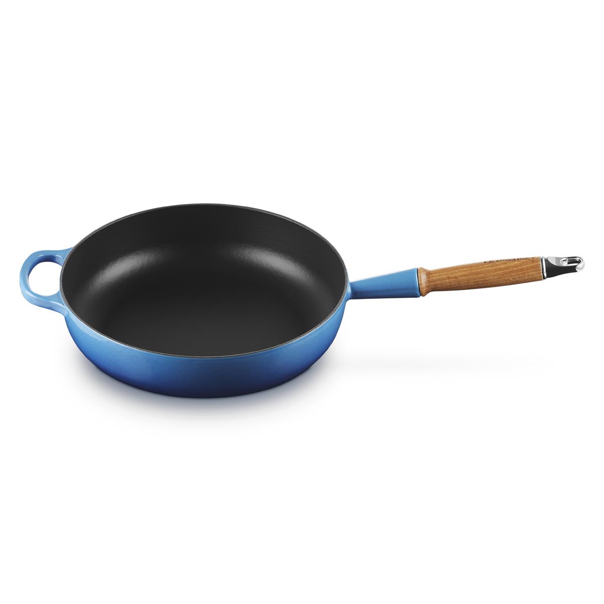 Le Creuset 28cm Cast Iron Saute Pan With Wooden Handle