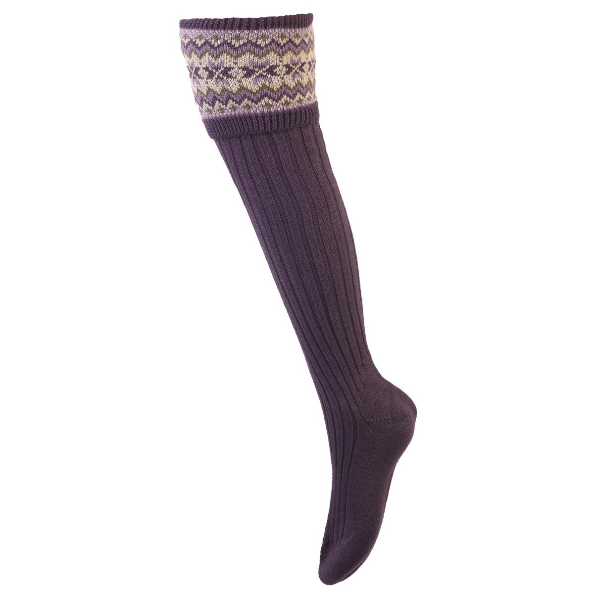 House Of Cheviot Womens Fairisle Socks
