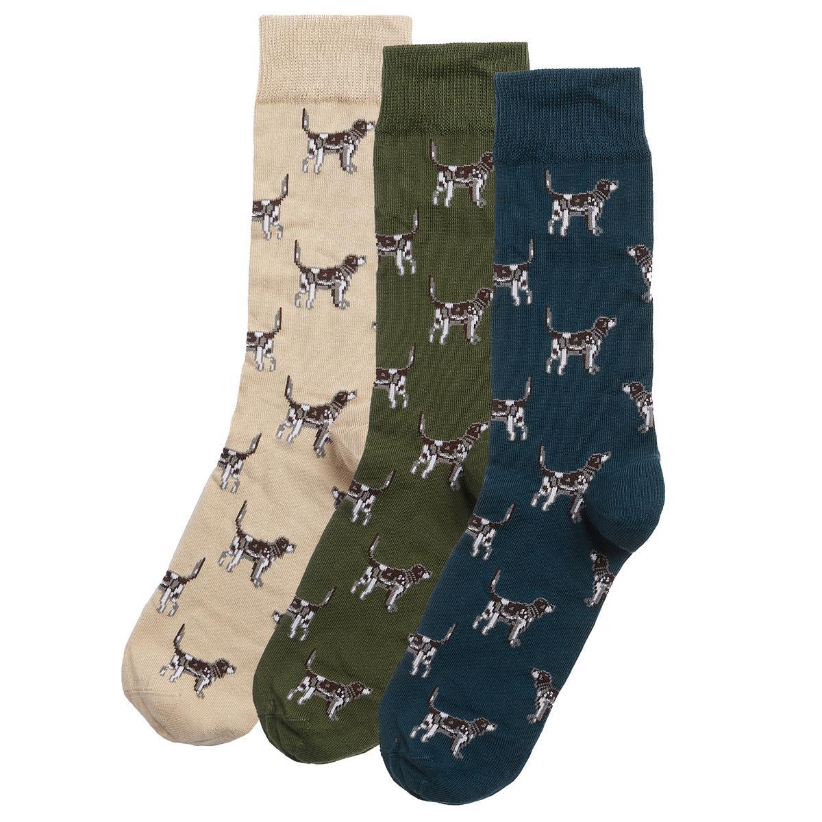 Barbour Mens Pointer Dog Socks Gift Boxed
