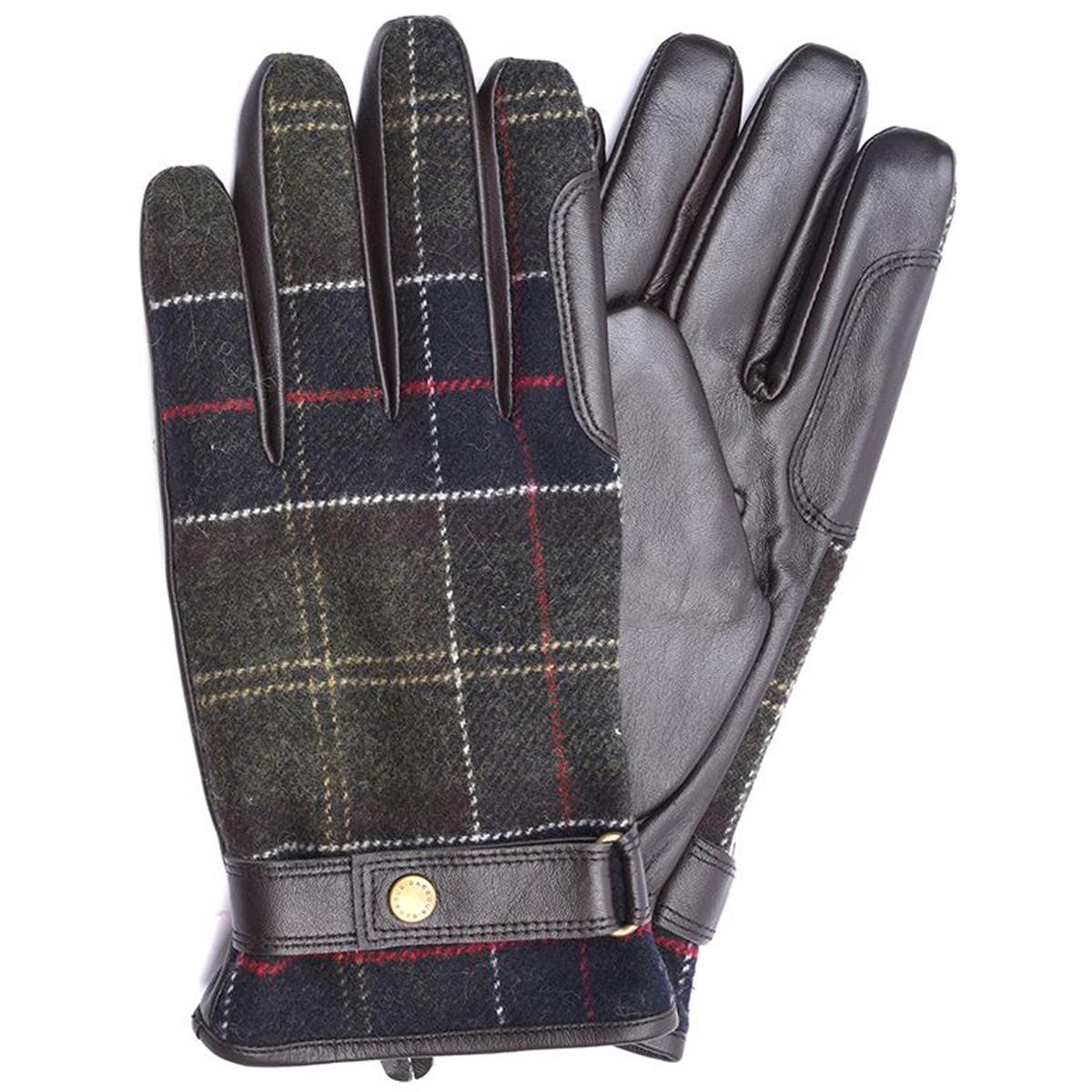 Barbour Mens Newbrough Waterproof Tartan Gloves
