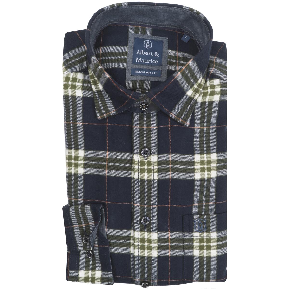 Albert and Maurice Mens Nunnington Flannel Check Shirt