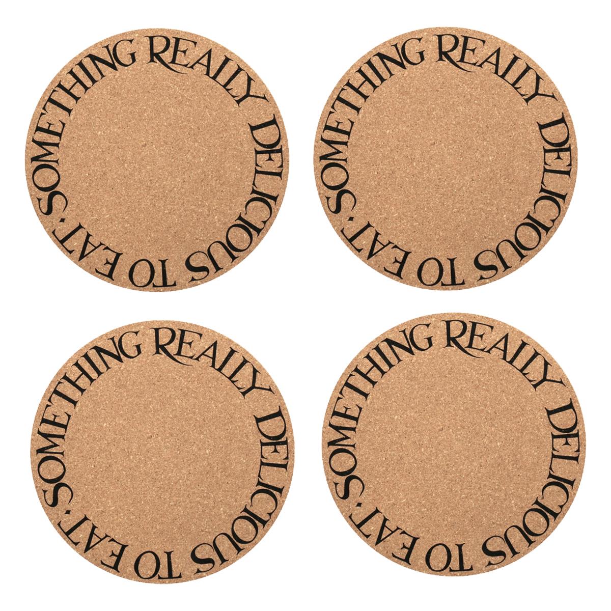 Emma Bridgewater Black Toast Set of 4 Cork Placemats