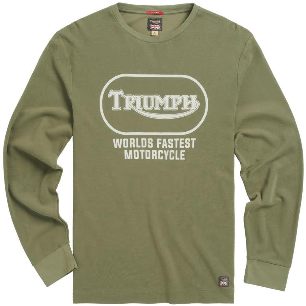 Triumph Mens Fastest Long Sleeve Waffle Crew