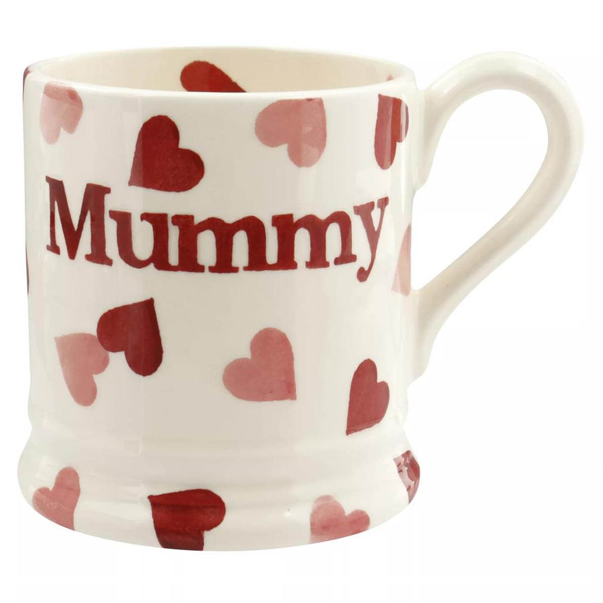 Emma Bridgewater Pink Hearts Mummy Half Pint Mug