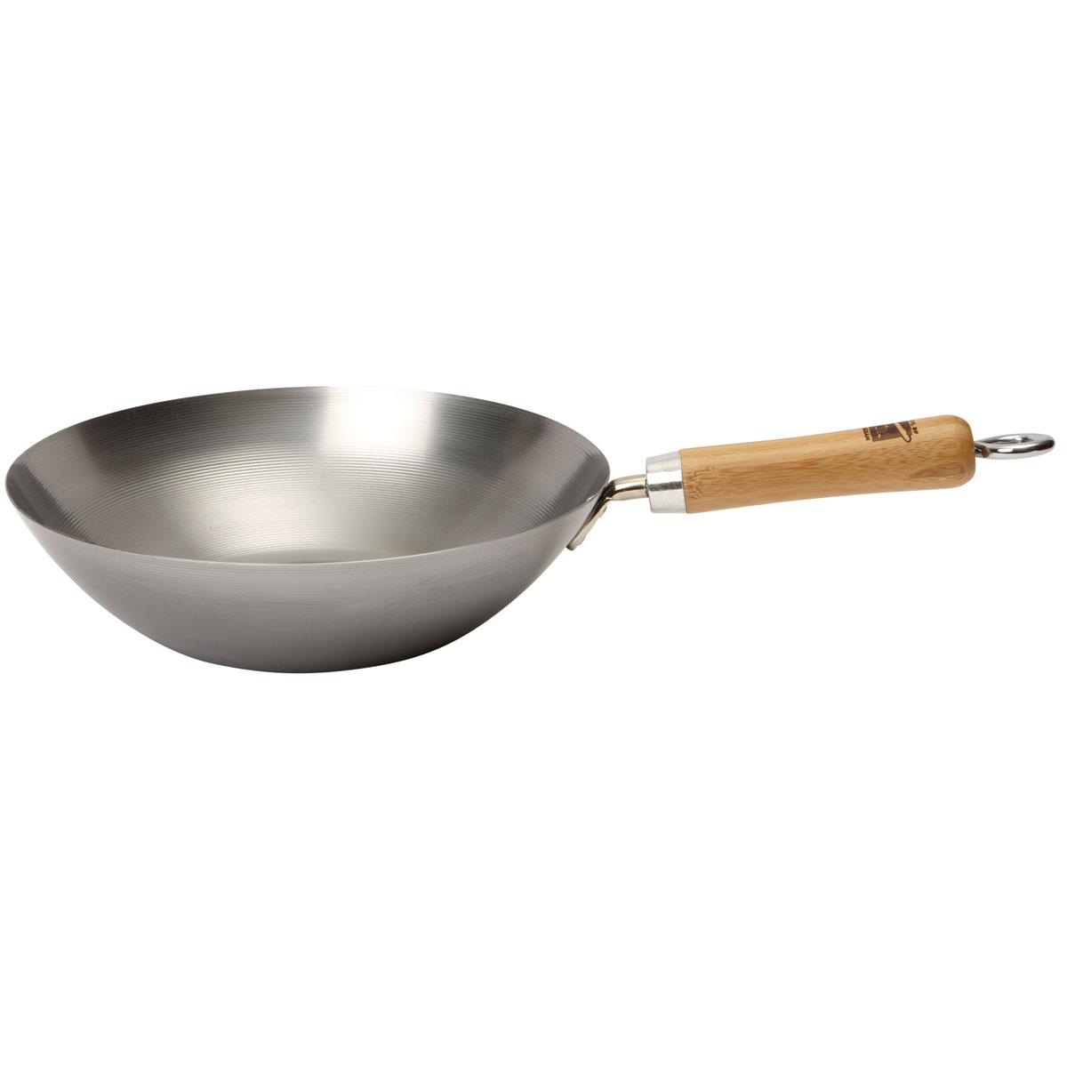 School of Wok 27cm Uncoated Carbon Steel Wok