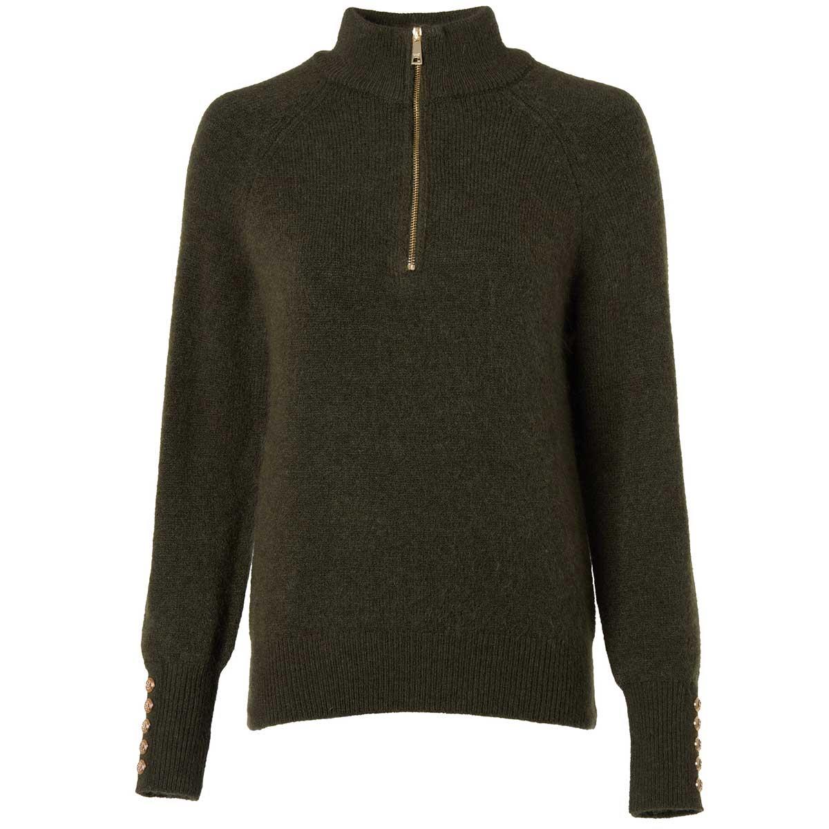 Holland Cooper Womens Tori Quarter Zip Knitted Jumper