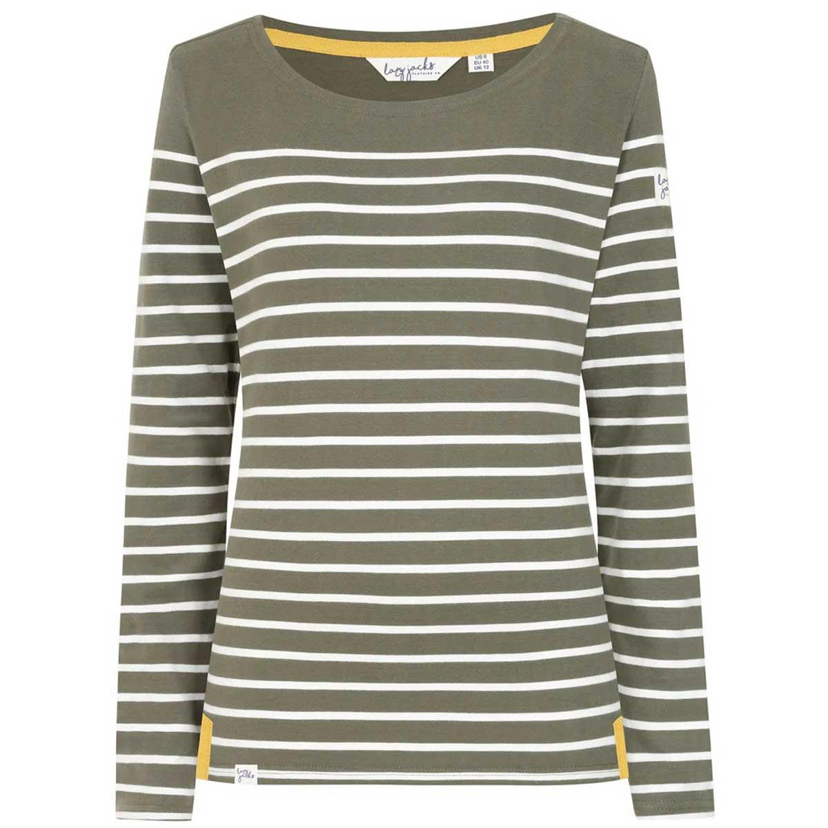 Lazy Jacks Womens LJ97 Striped Breton Top