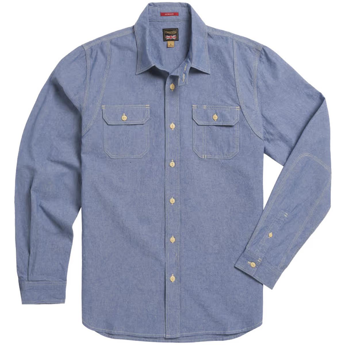 Triumph Mens Railroad Chambray Shirt