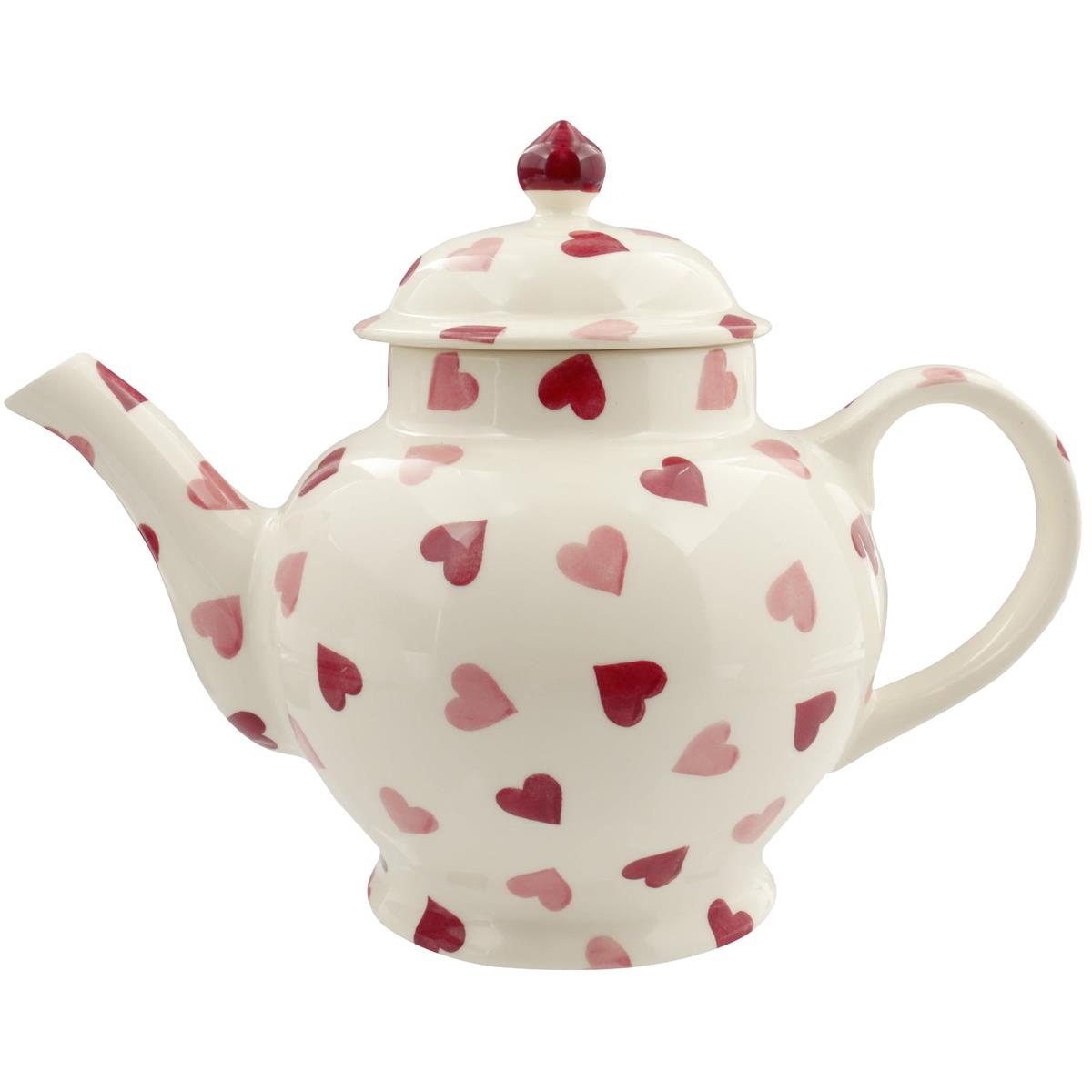 Emma Bridgewater Pink Hearts 4 Mug Teapot