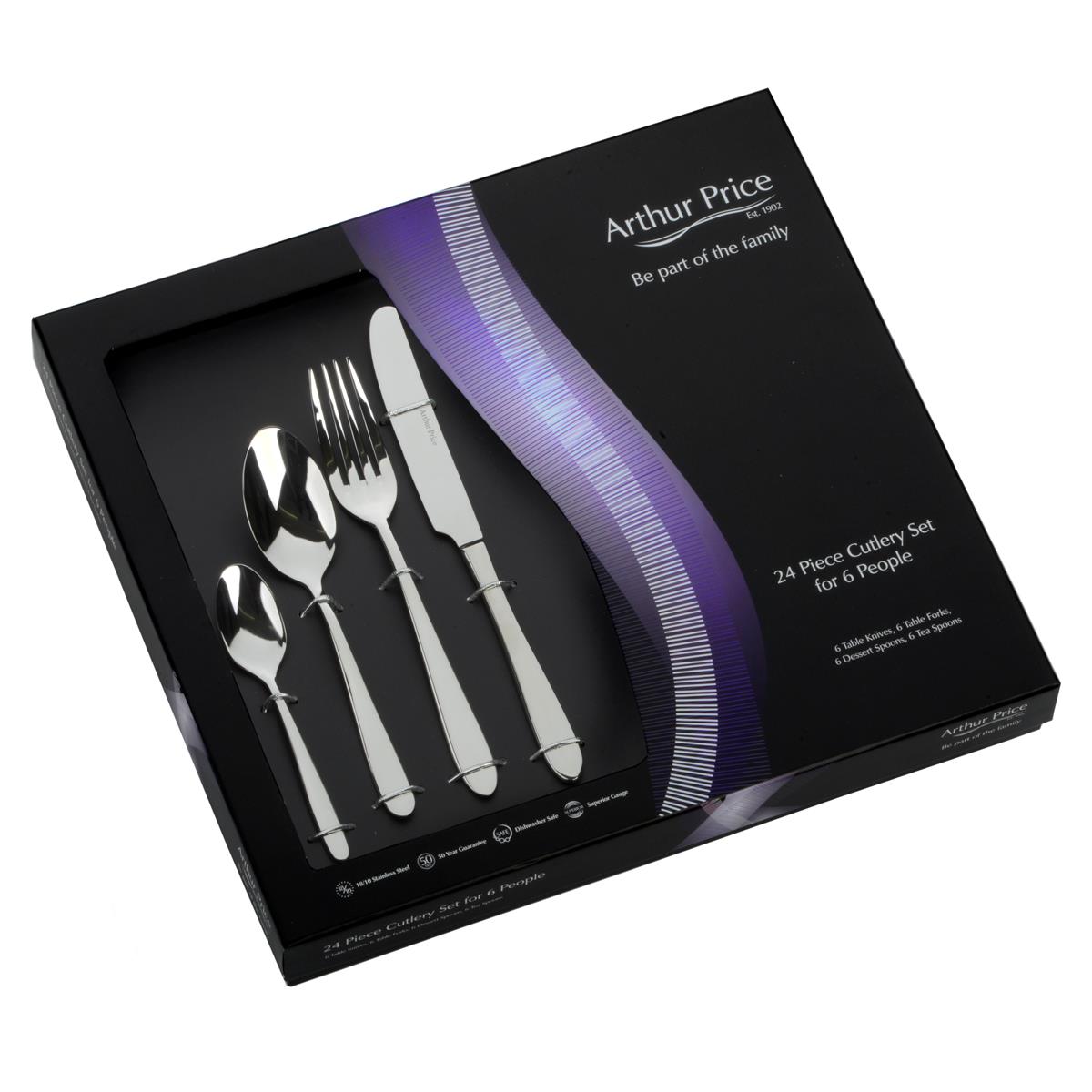 Arthur Price Everyday Classics Willow 24 Piece Cutlery Set