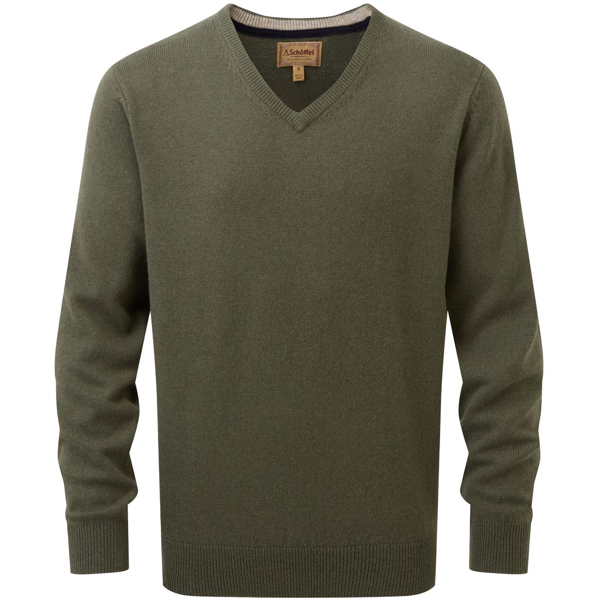 Schoffel Mens Lewis Lambswool V Neck Jumper