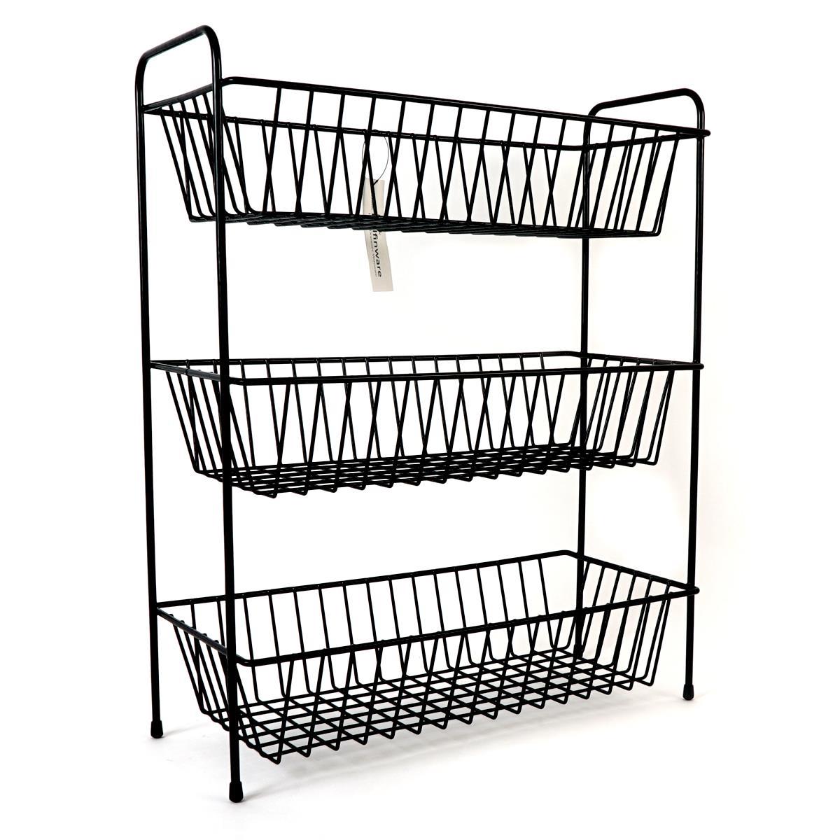 Delfinware 3 Tier Narrow Veg Rack