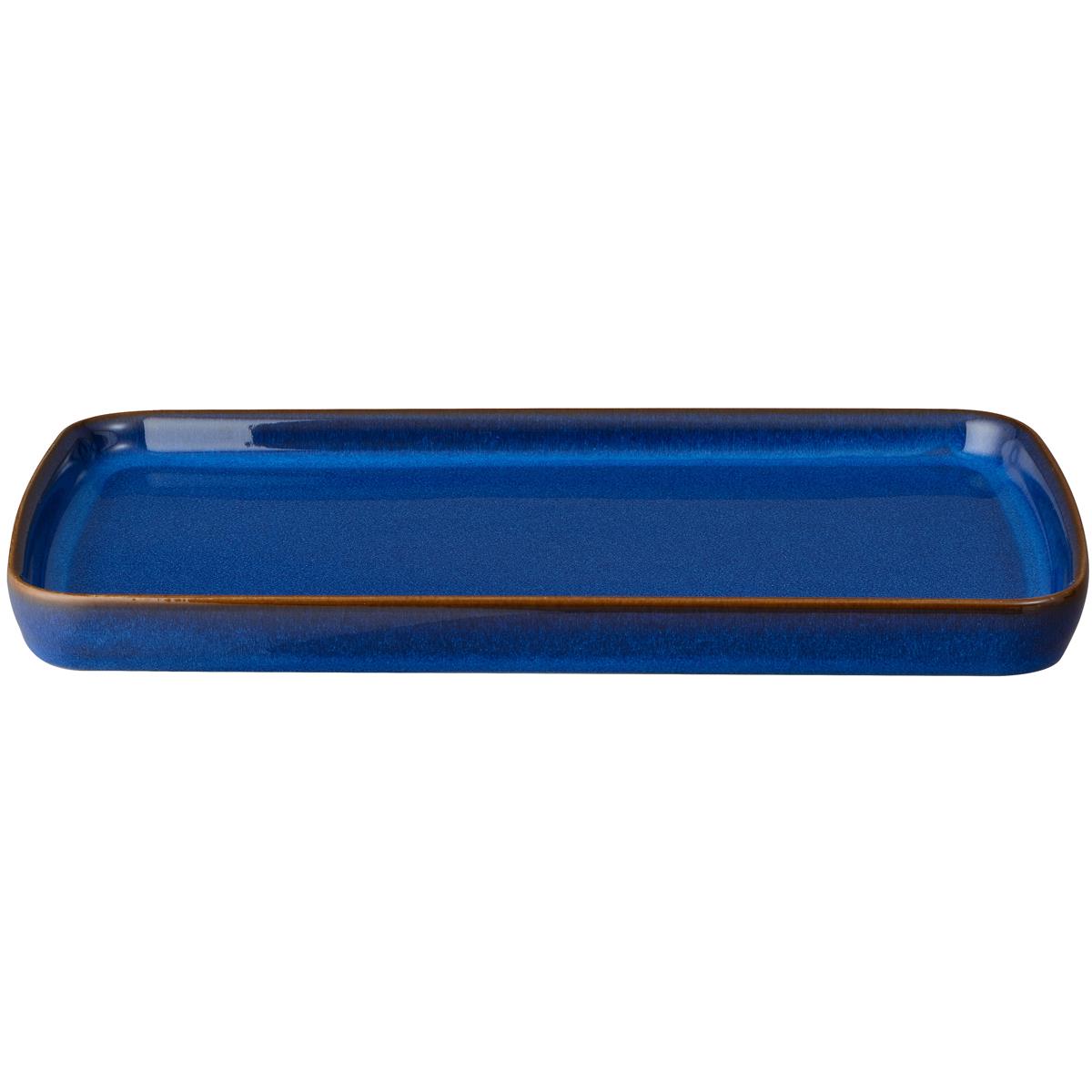 Denby Imperial Blue Small Rectangular Platter
