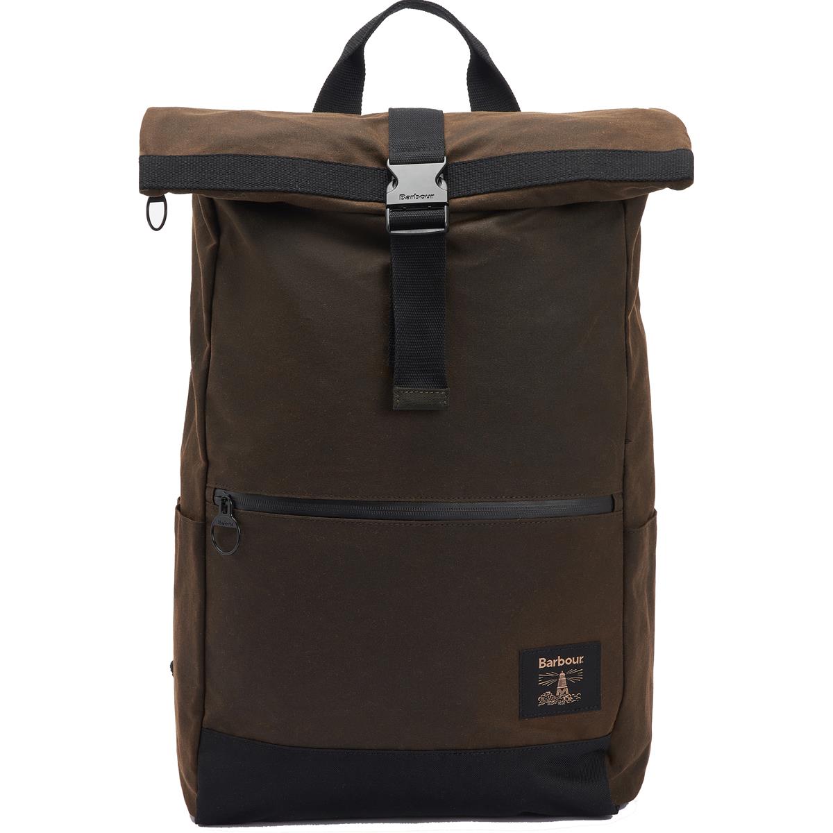 Barbour Field Wax Fold Over Top Backpack