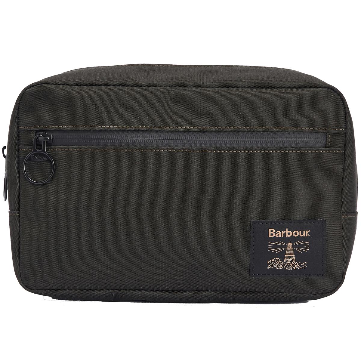 Barbour Mens Field Canvas Washbag