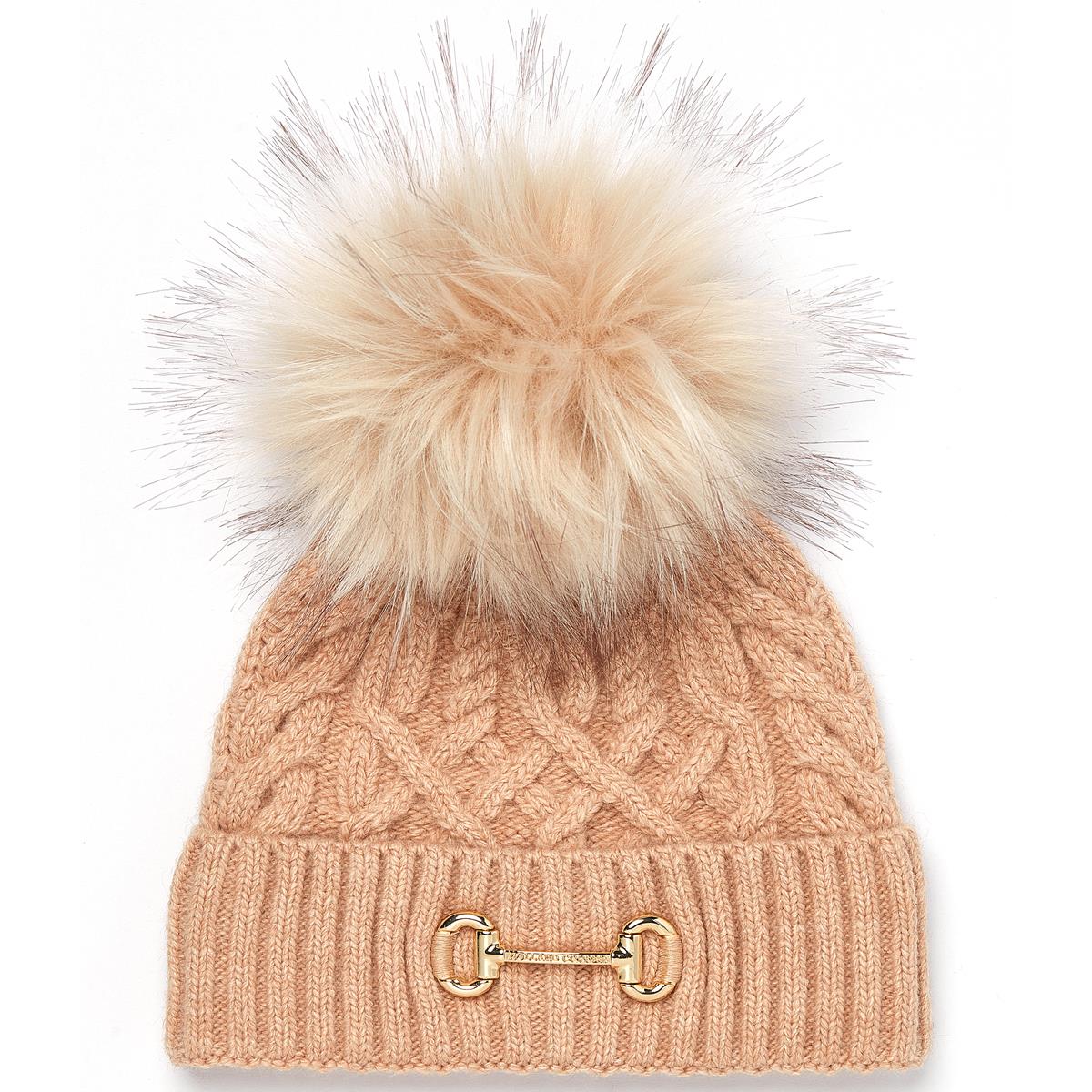 Holland Cooper Womens Horsebit Bobble Hat