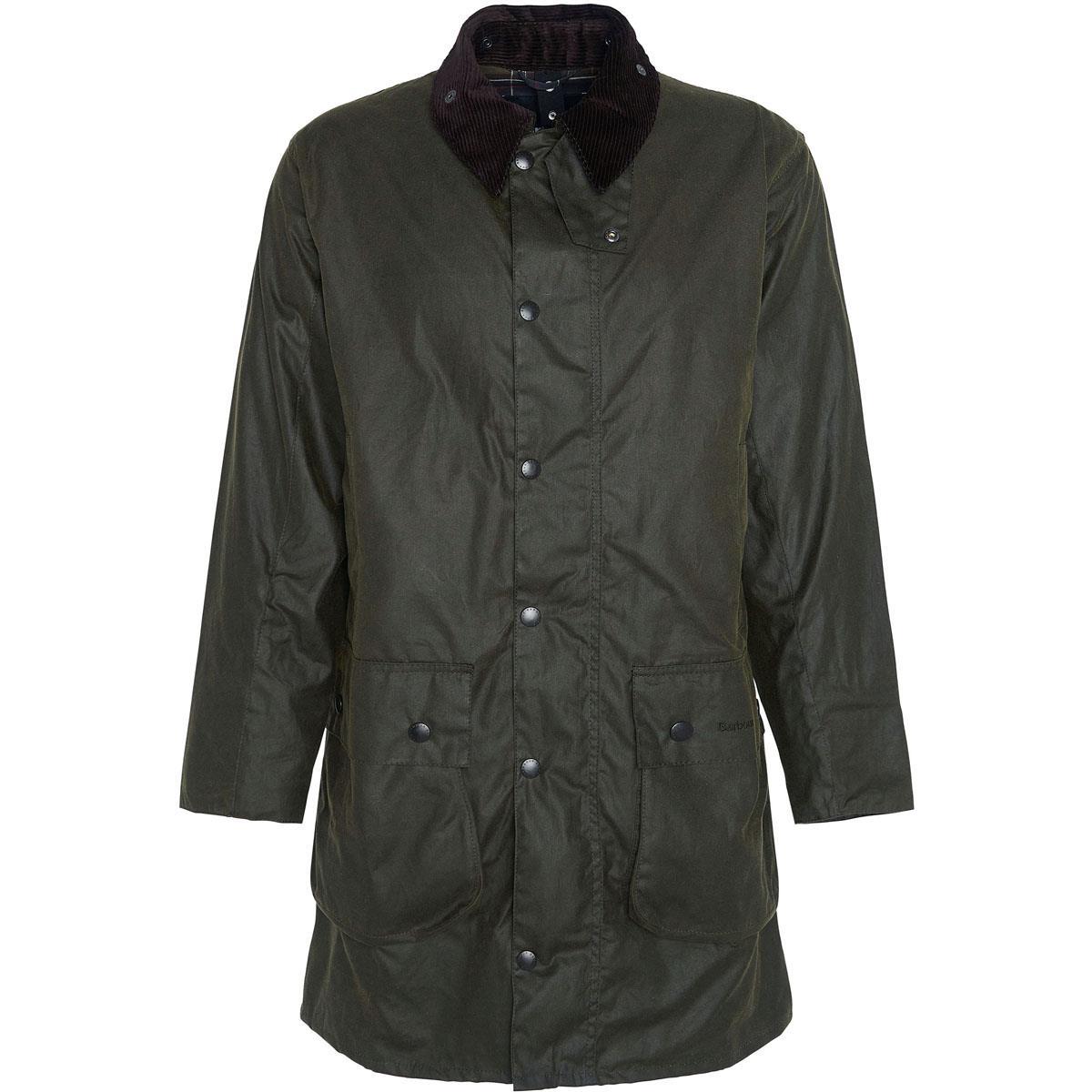 Barbour Mens Border Wax Jacket Archive Olive | Philip Morris & Son