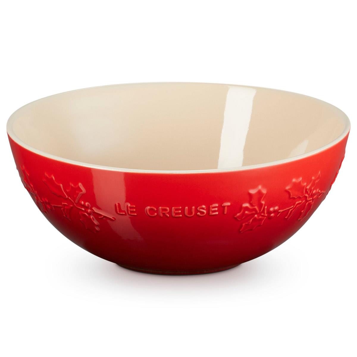 Le Creuset Stoneware Holly Serving Bowl