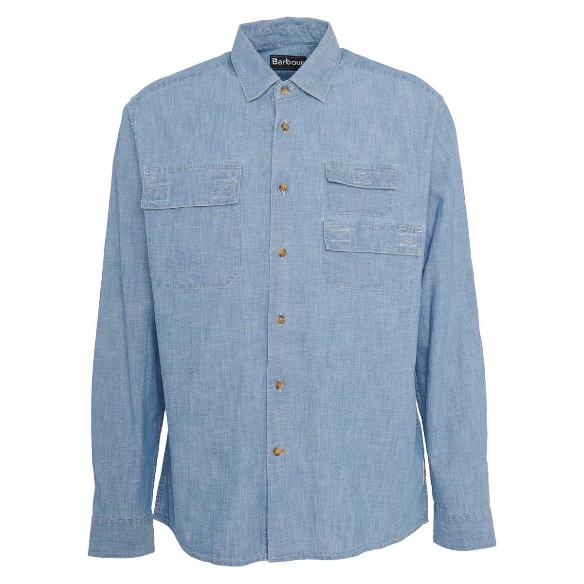 Barbour Mens Catterick Relaxed Fit Chambray Shirt