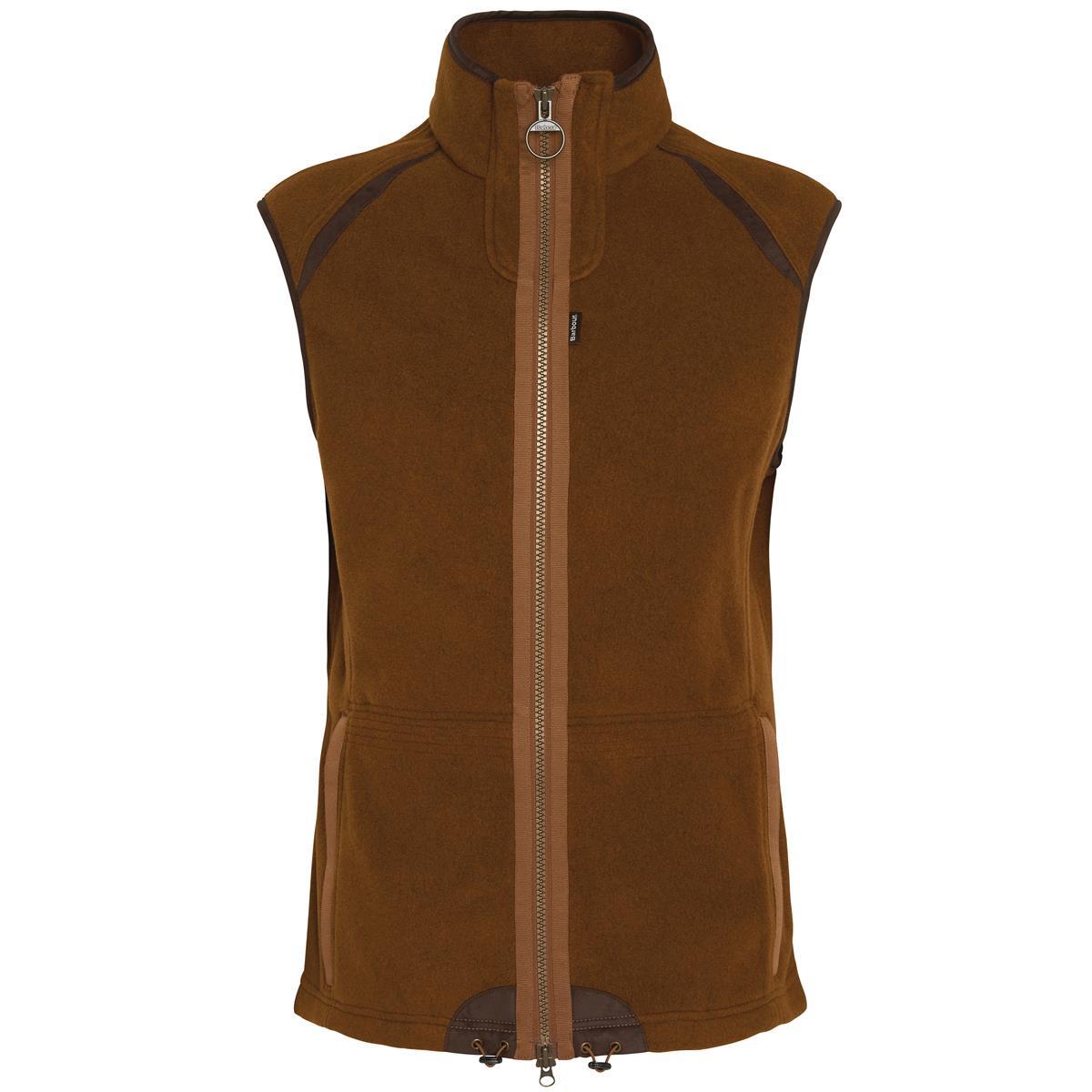 Barbour Mens Langdale Fleece Gilet Rust Brown