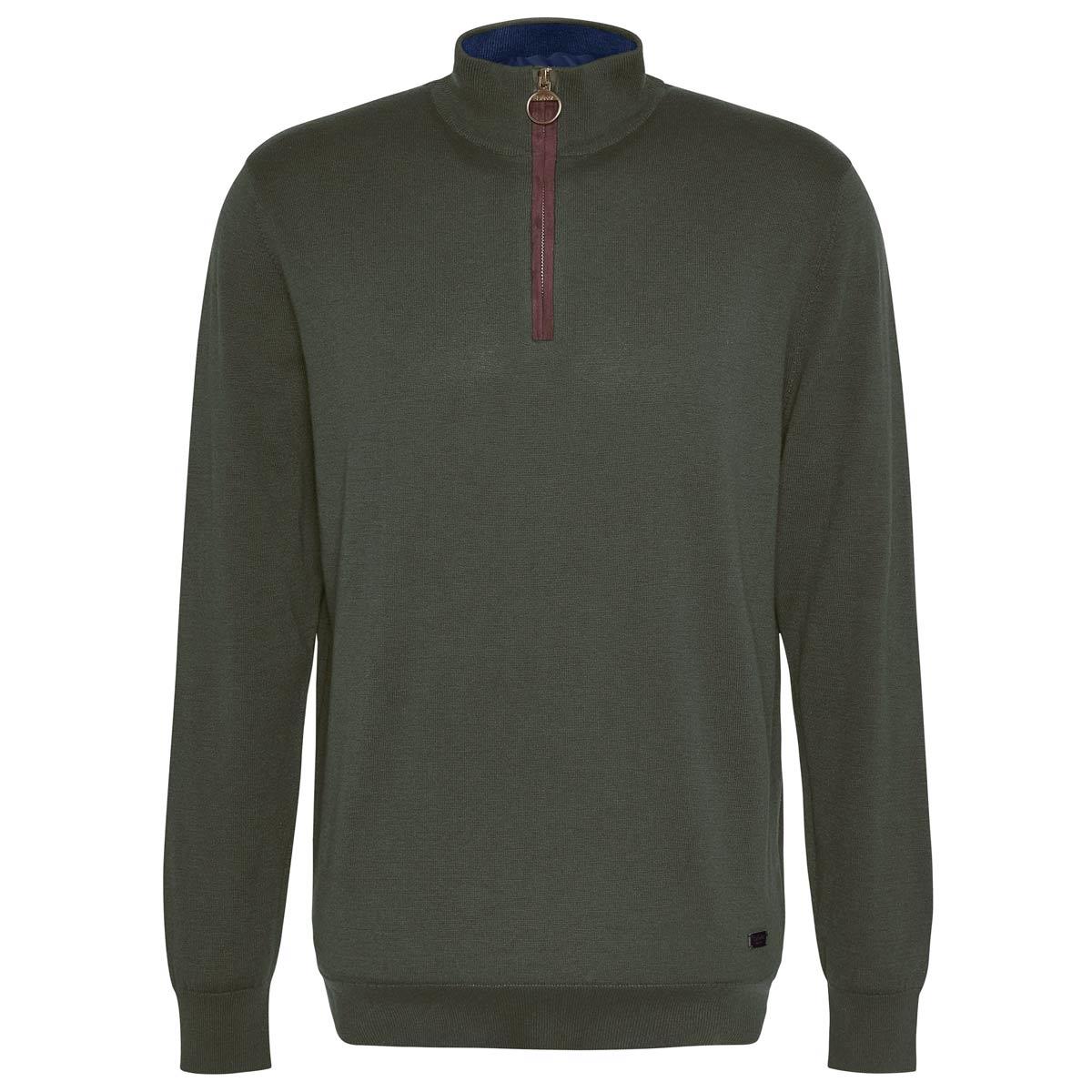Barbour Mens Bayfield Knitted Half Zip Jumper