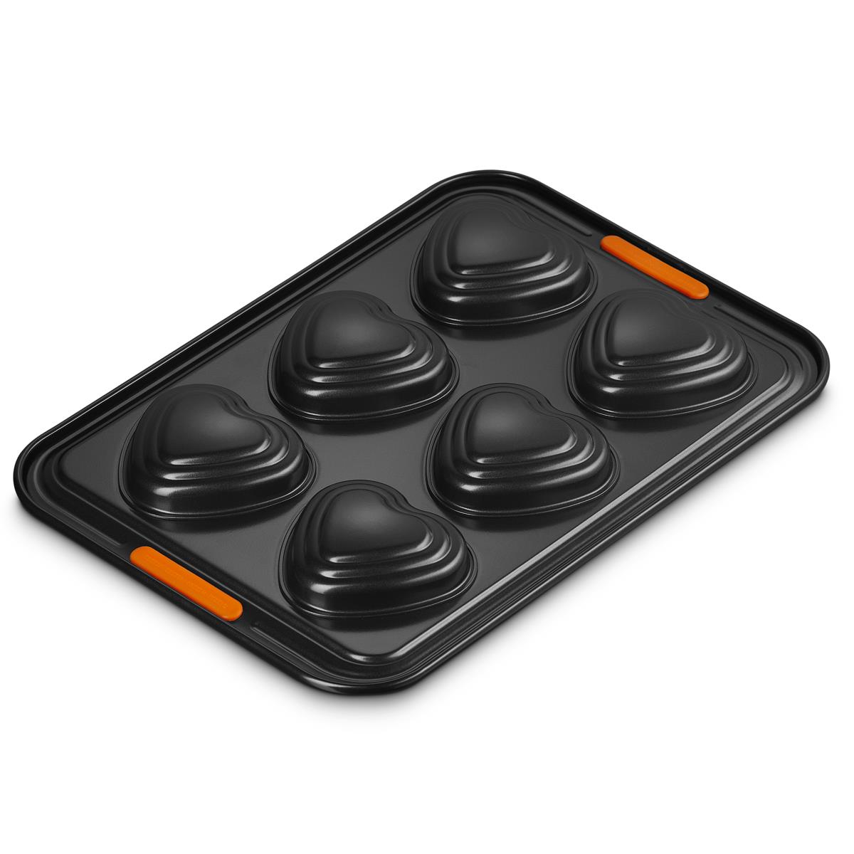 Le Creuset Toughened Non-stick 6 Cup Tiered Heart Tray 