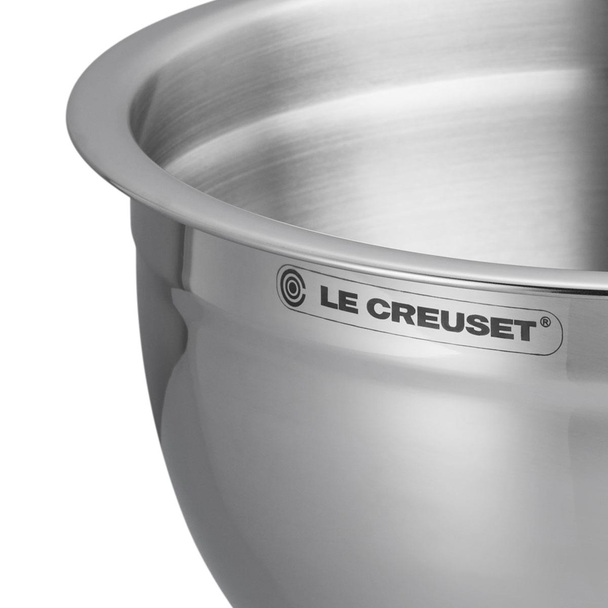 Le Creuset Stainless Steel Mixing Bowl With Glass Lid