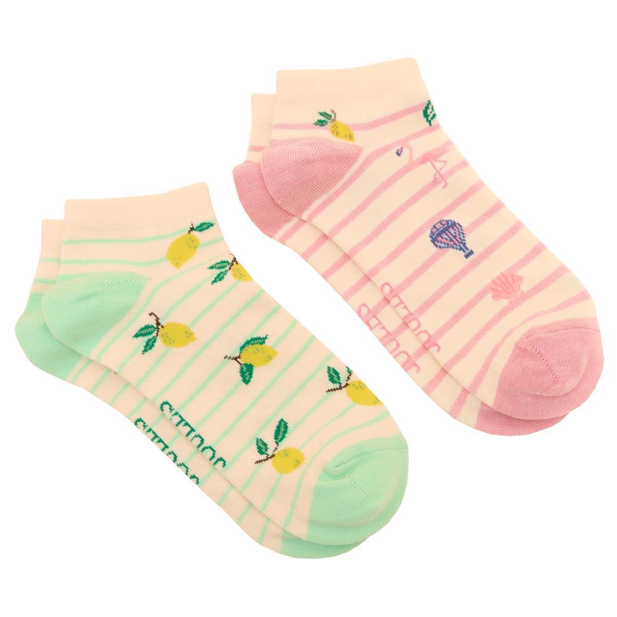 Joules Womens Rilla Set of Two Trainer Socks