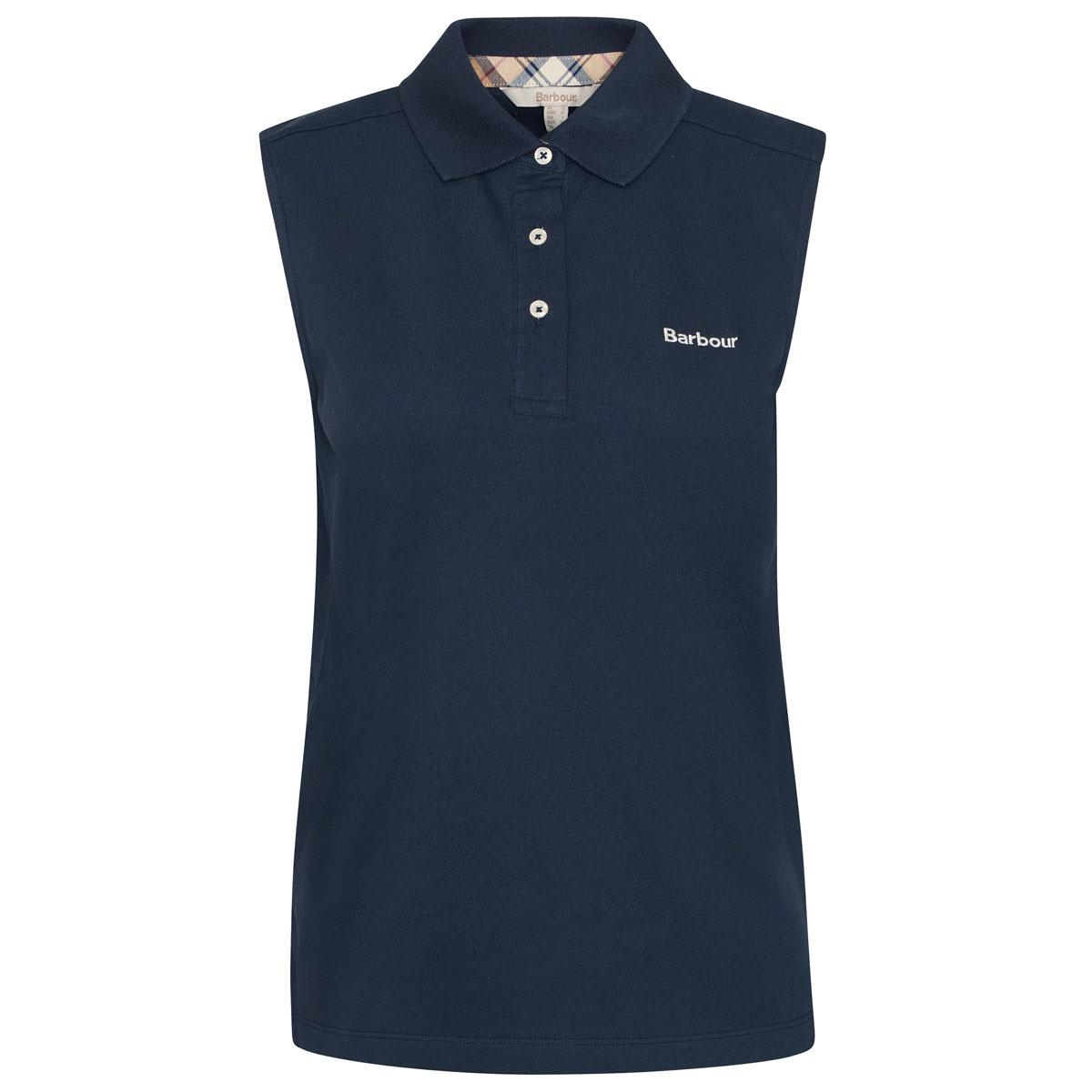 Barbour Womens Bowford Sleeveless Polo Top Barbour Womens Bowford Sleeveless Polo Top