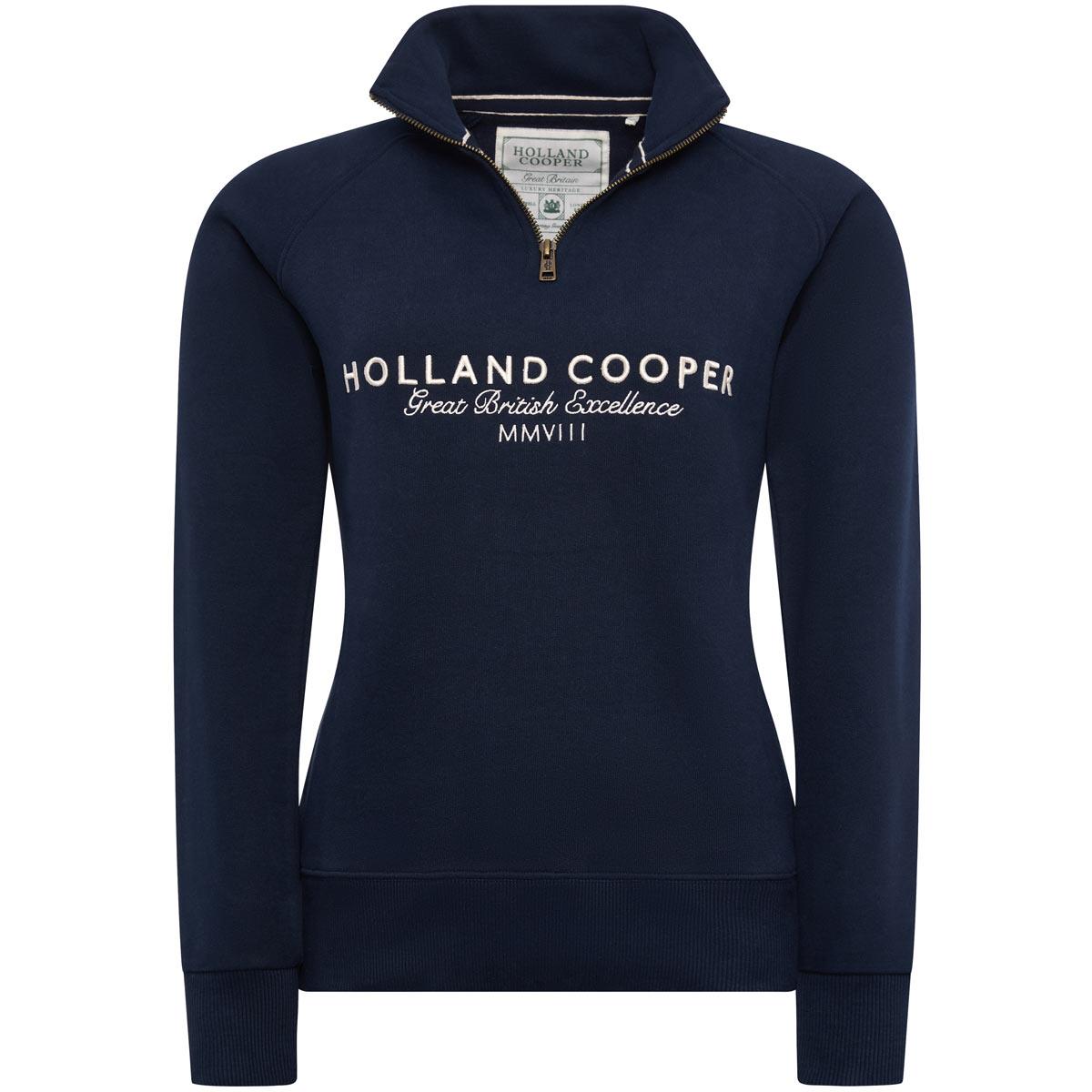 Holland Cooper Womens Sporting Goods Zip Henley