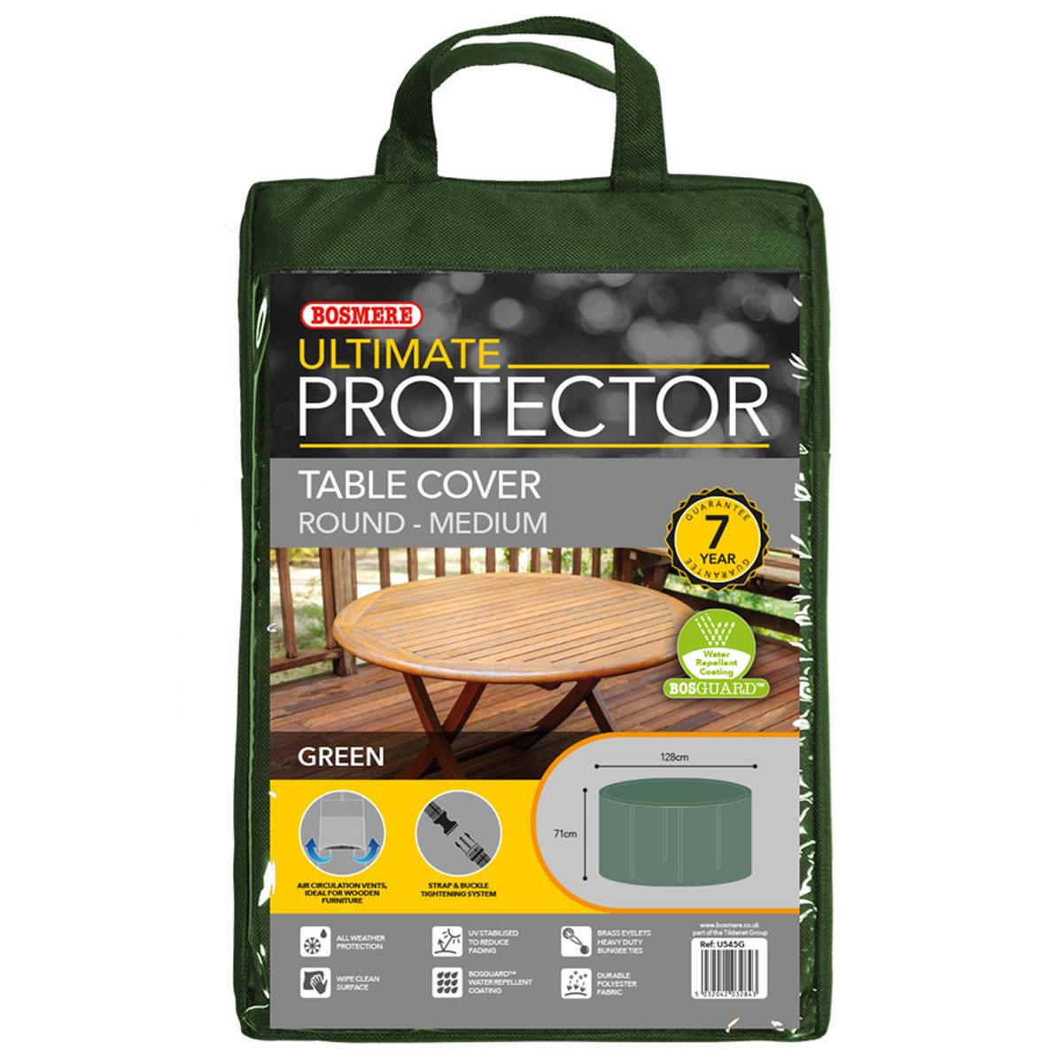 Bosmere Ultimate Protector Circular Table Cover 4-6 Seater Green U545G