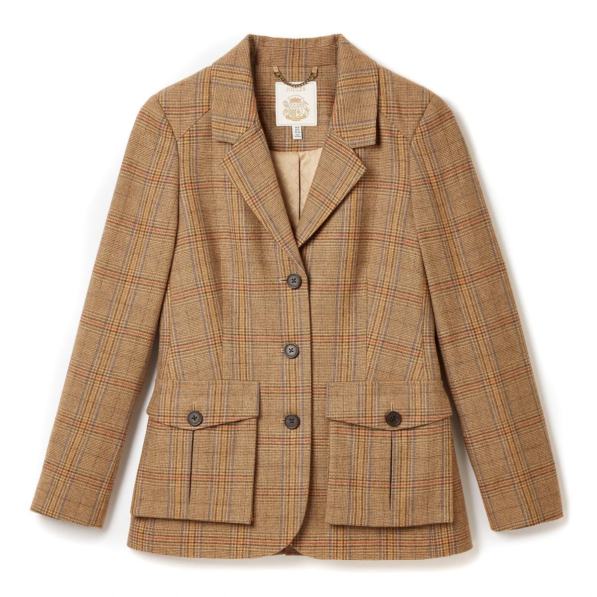 Joules Womens Foxley Tweed Blazer Jacket