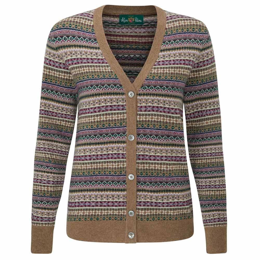 Alan Paine Womens Evelyn Fair Isle Cardigan