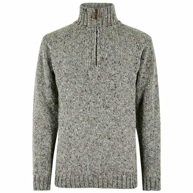 Dubarry Mens Callaghan Zip Neck Wool Jumper