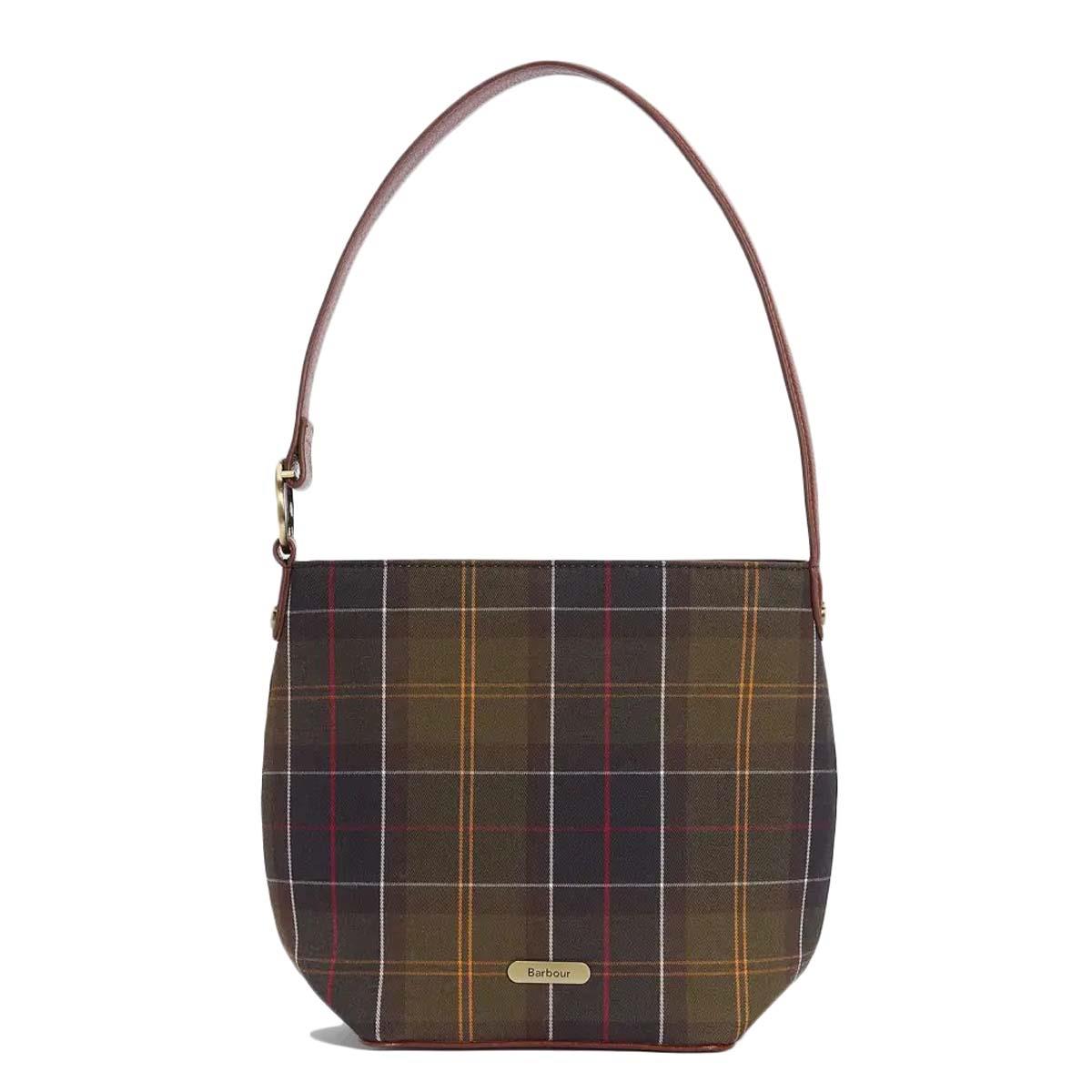 Barbour Womens Cedar Tartan Bucket Bag
