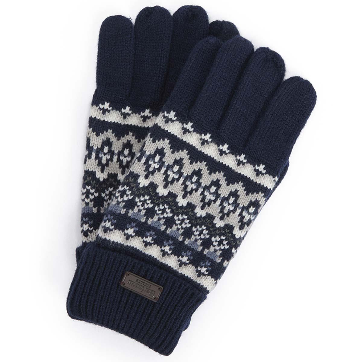 Barbour Mens Marlow Fair Isle Knitted Gloves