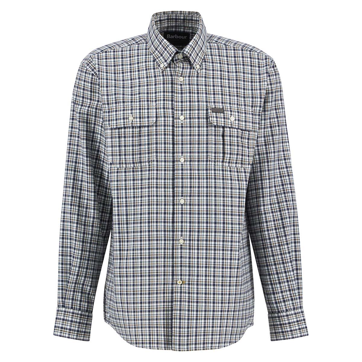 Barbour Mens Panwell Thermo Weave Regular Checked Shirt